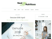 Tablet Screenshot of neatandnutritious.com